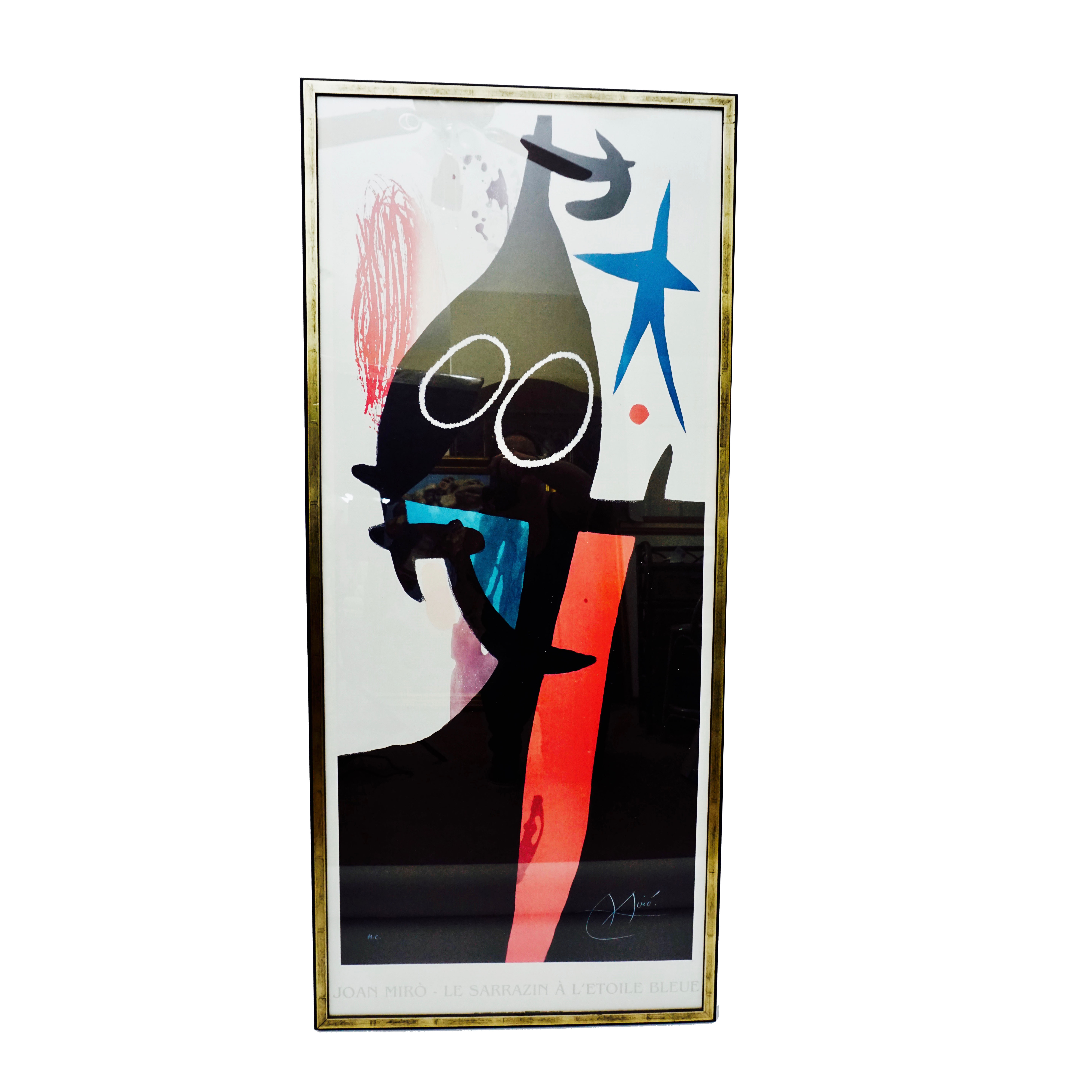 5869x5869 Joan Miro Offset Lithograph Le Sarrazin A L'Etoile Bleue Ebth - Etoile Bleue Painting