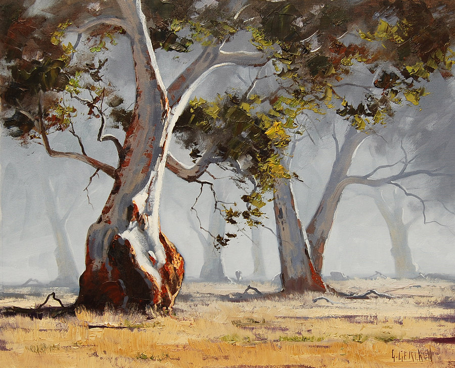 900x728 Eucalyptus Tree Paintings By Artsaus - Eucalyptus Painting