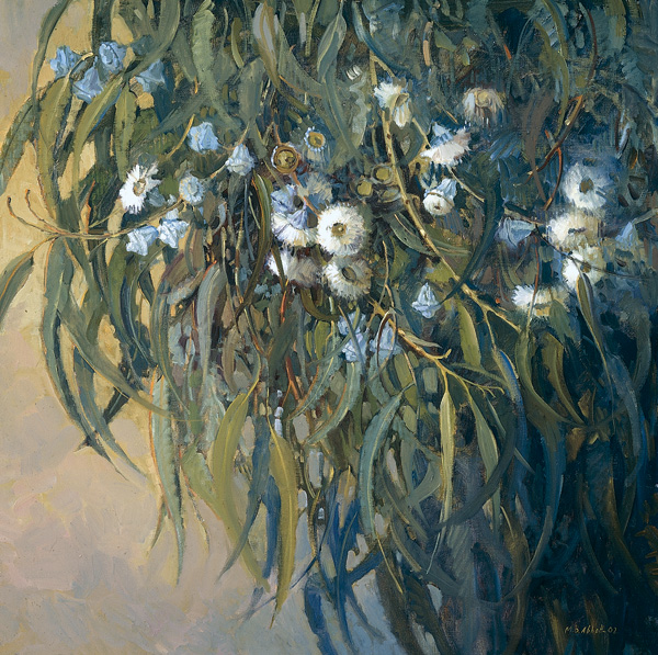 600x597 Oil Painting Meredith Brooks Abbott Seeing Nature With Fresh - Eucalyptus Painting