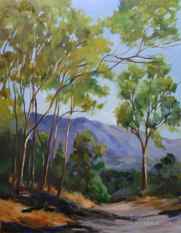621x800 Eucalyptus Tree Painting Linda Vista Eucalyptus San - Eucalyptus Tree Painting