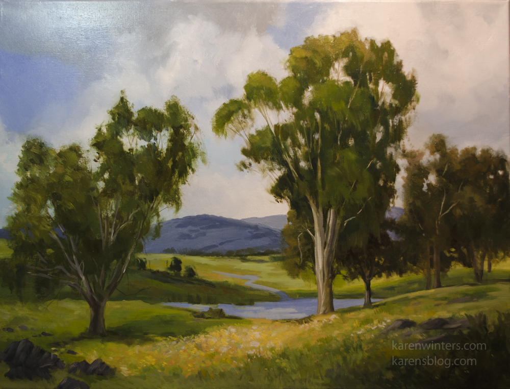 1000x762 Eucalyptus Tree Paintings - Eucalyptus Tree Painting