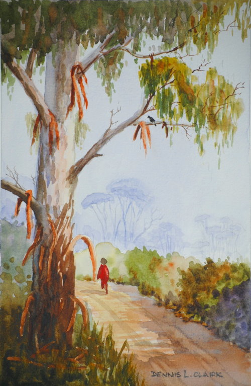 500x767 How To Paint A Blue Gum Tree In Watercolour - Eucalyptus Tree Painting