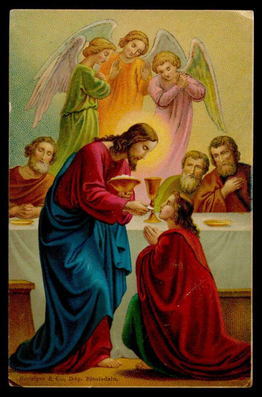 534x810 The Institution Of The Eucharist Damsel Of The Faith - Eucharist Painting