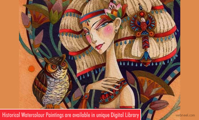 660x400 Historical Watercolor Paintings Are Available In Unique Digital - Euneek Painting