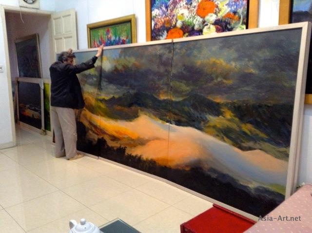 640x478 Unique And Beautiful Large Size Acrylic Paintings Asia - Euneek Painting