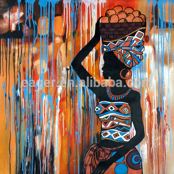 350x350 Wholesale High Quality Unique Wall Decoration Abstract Art African - Euneek Painting