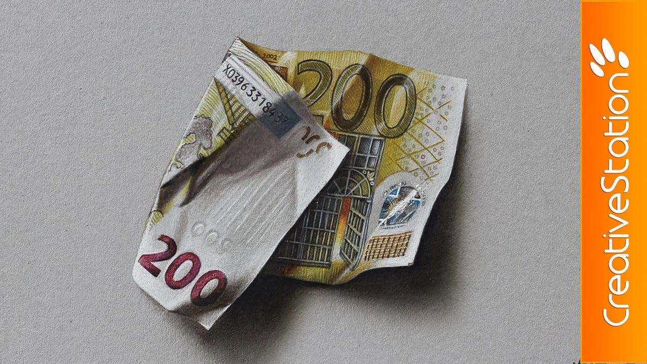 1280x720 200 Euro Banknote - Euro Painting