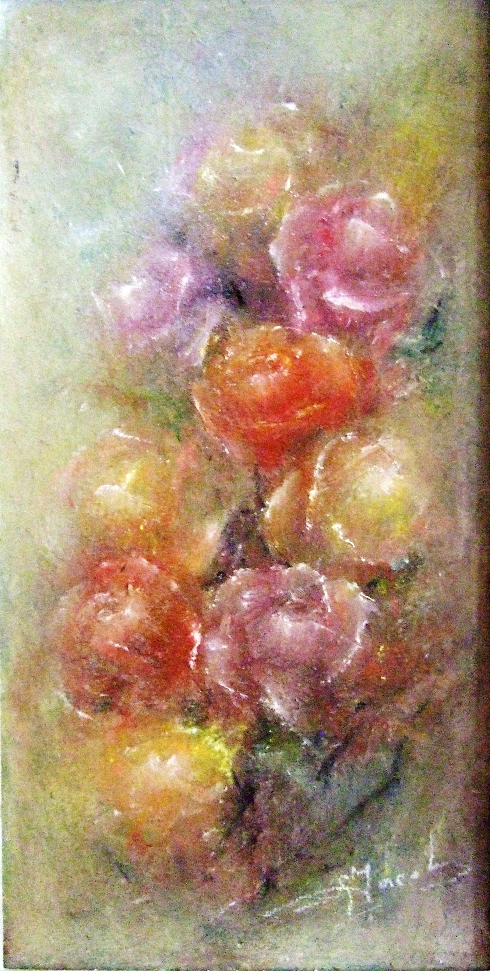 1609x3187 Roses - Euro Painting
