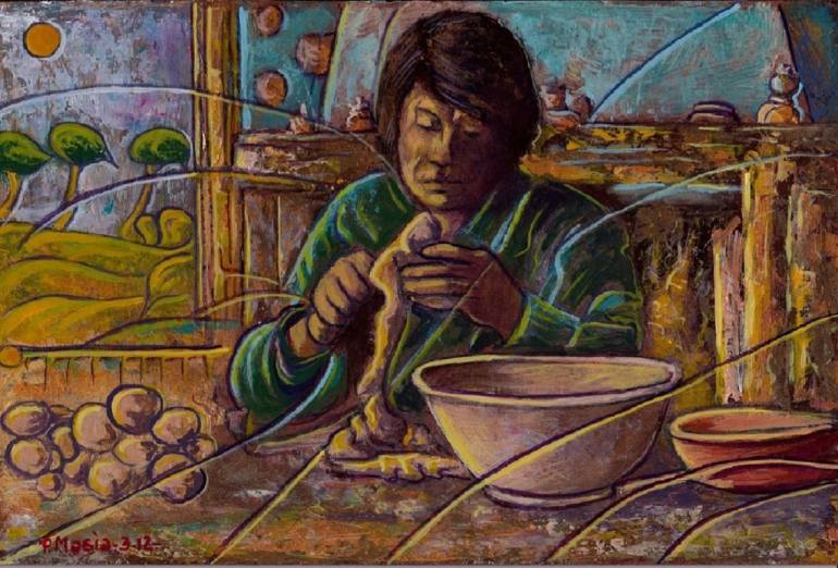 770x522 Saatchi Art Omaggio A De - Euro Painting