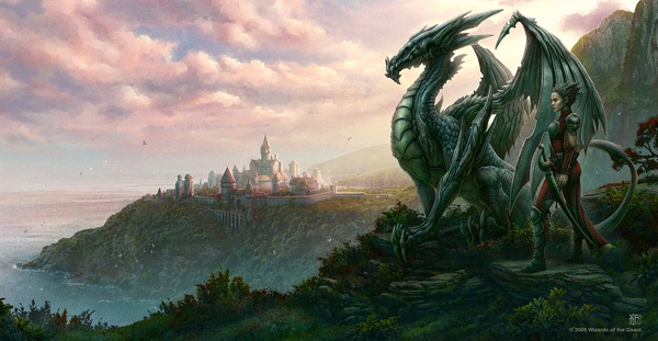 600x311 Inspiration 50 Digital Dragon Paintings - European Dragon Painting