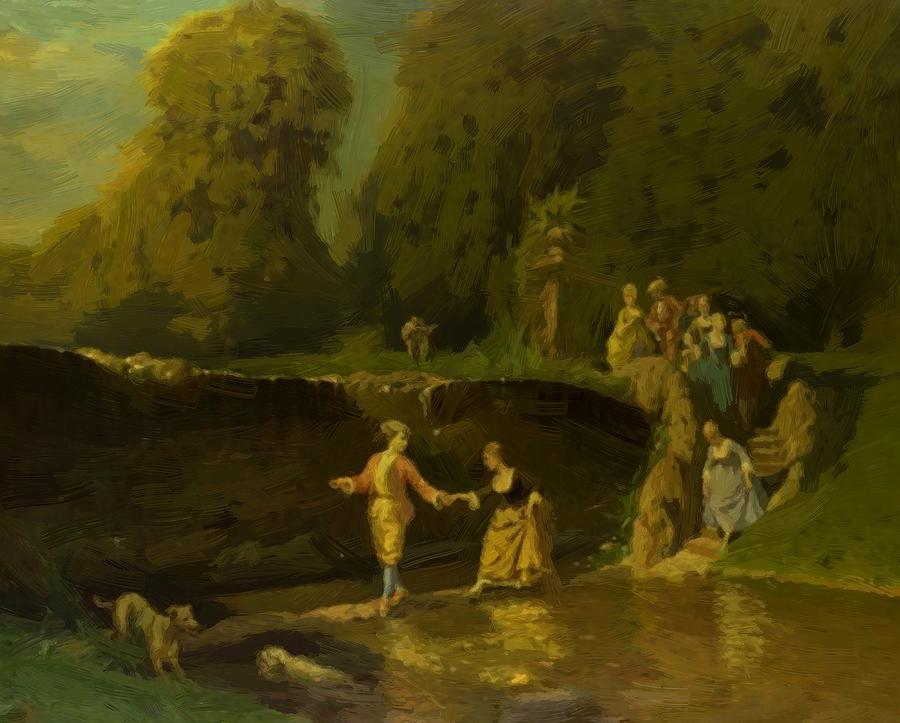 900x723 European Landscape Painting By Kamalolmulk - European Landscape Painting