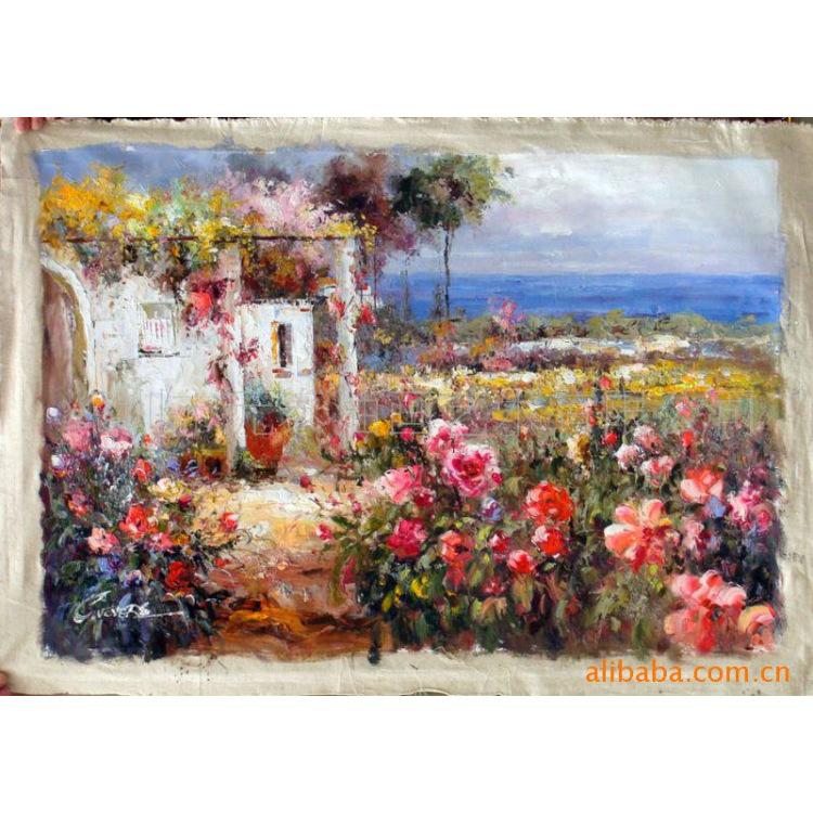 750x750 2018 Mediterranean Landscape Painting , Rural Landscape Paintings - European Landscape Painting