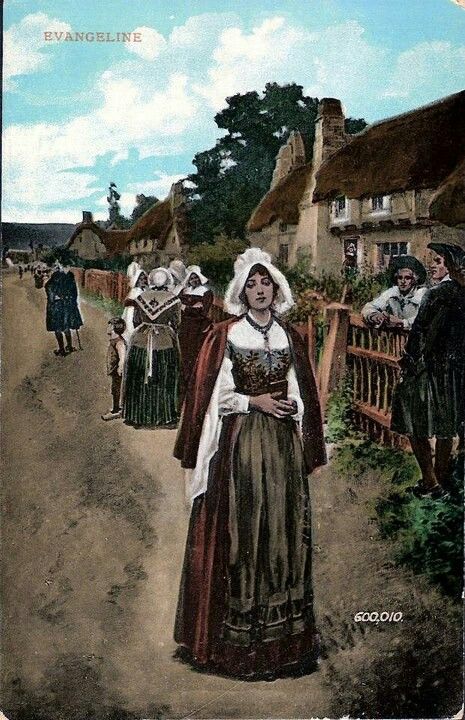 465x720 Old Postcards - Evangeline Painting