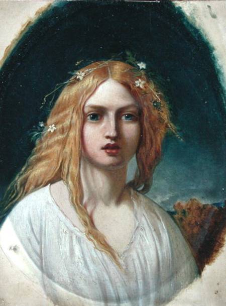 450x609 Ophelia Or Evangeline - Evangeline Painting