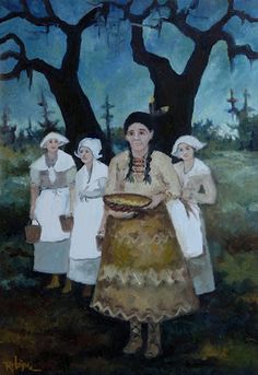 236x343 The Last Novena For Gabriel (Actress Dolores Del Rio Painted As - Evangeline Painting