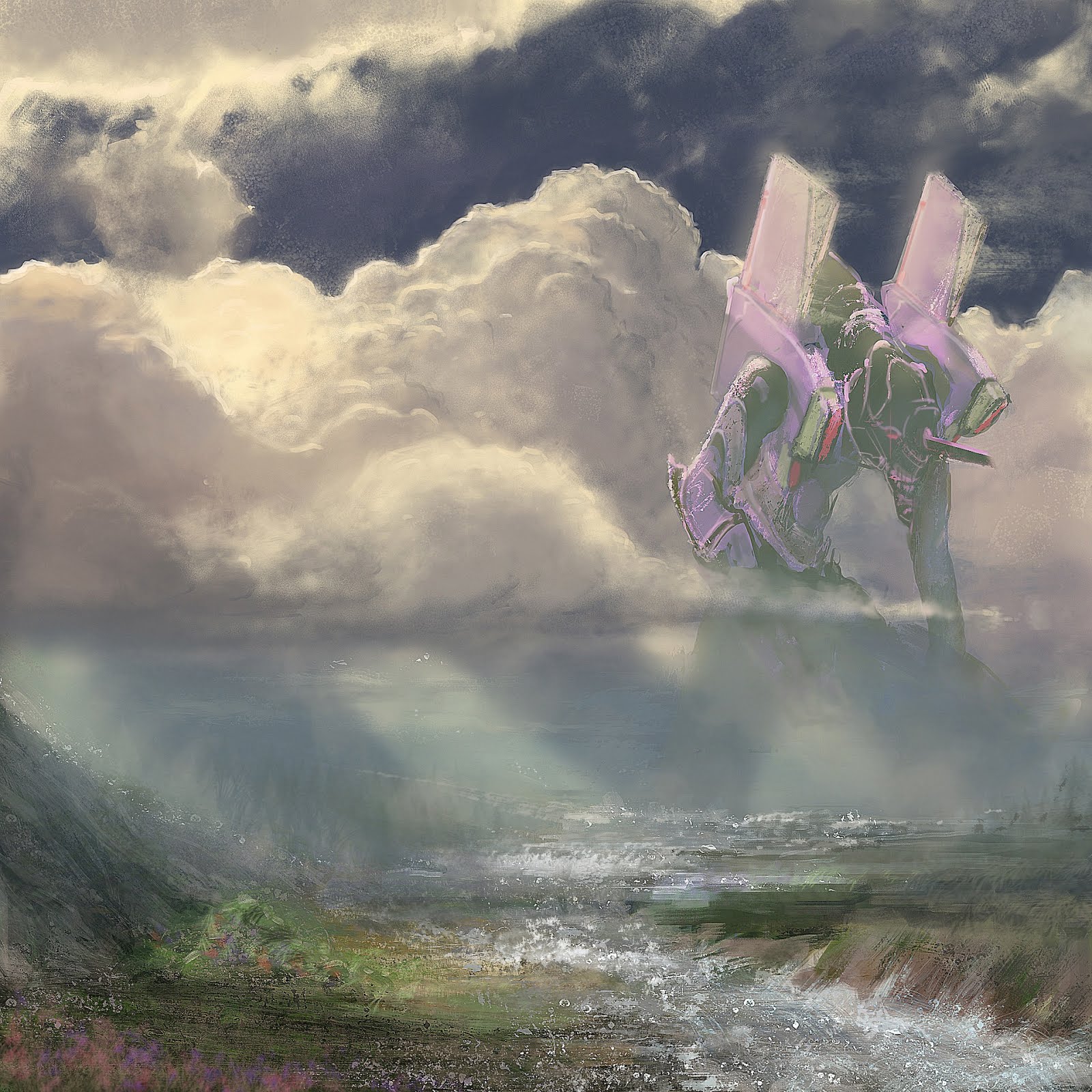 1600x1600 Jimsmash ! ! ! Evangelion Painting Insertion - Evangelion Painting