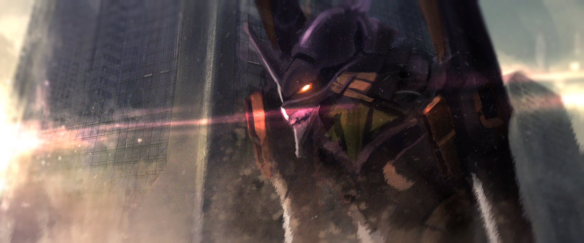 1920x801 Marc Felix - Evangelion Painting