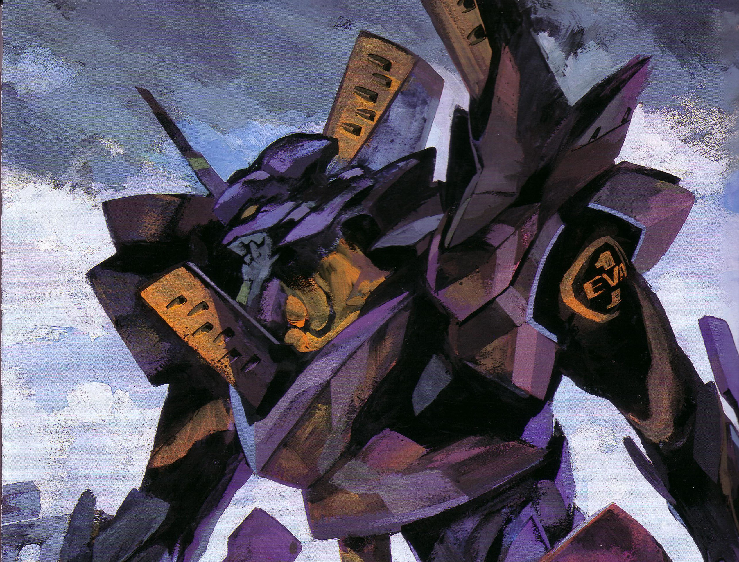 2544x1936 Painted Evangelion - Evangelion Painting