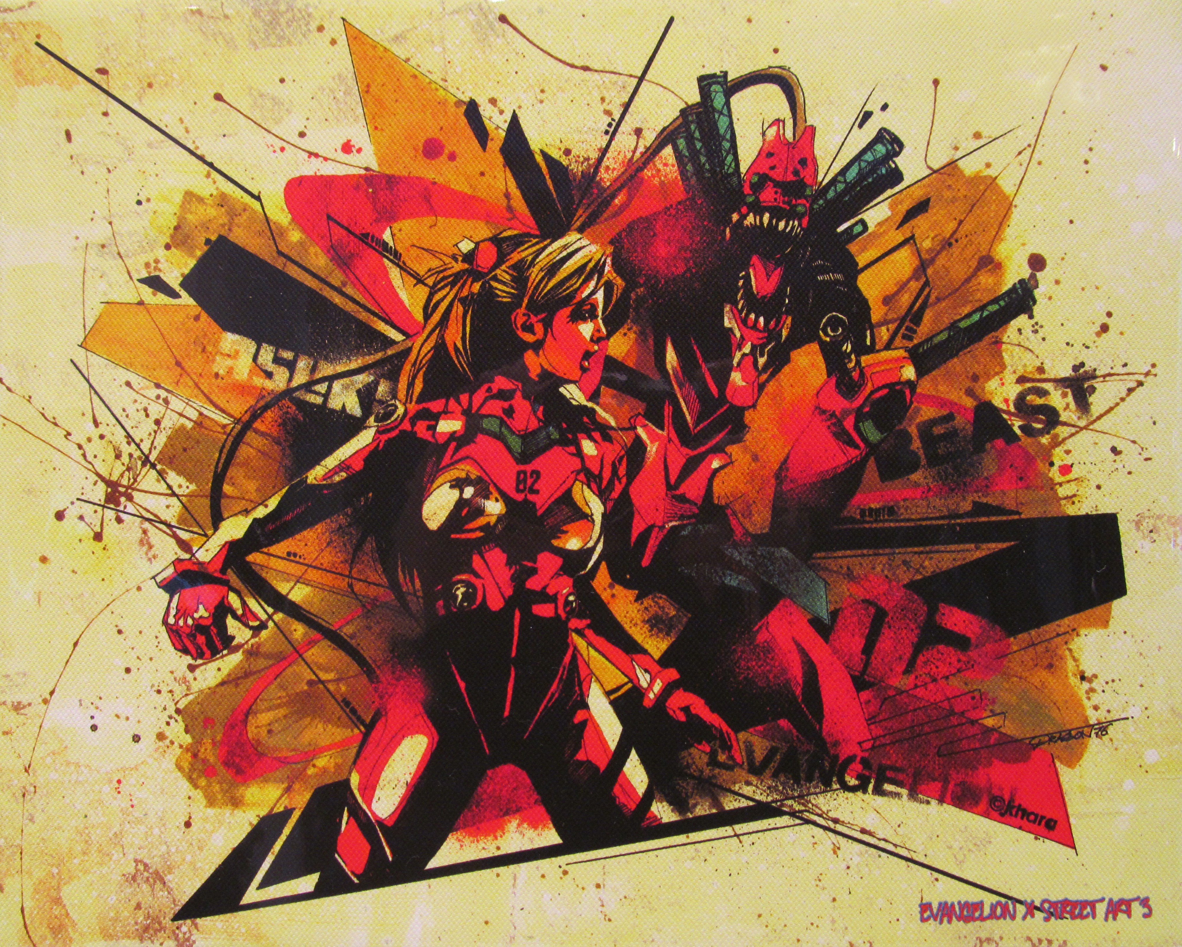 4044x3240 Wallpaper Painting, Illustration, Anime Girls, Neon Genesis - Evangelion Painting