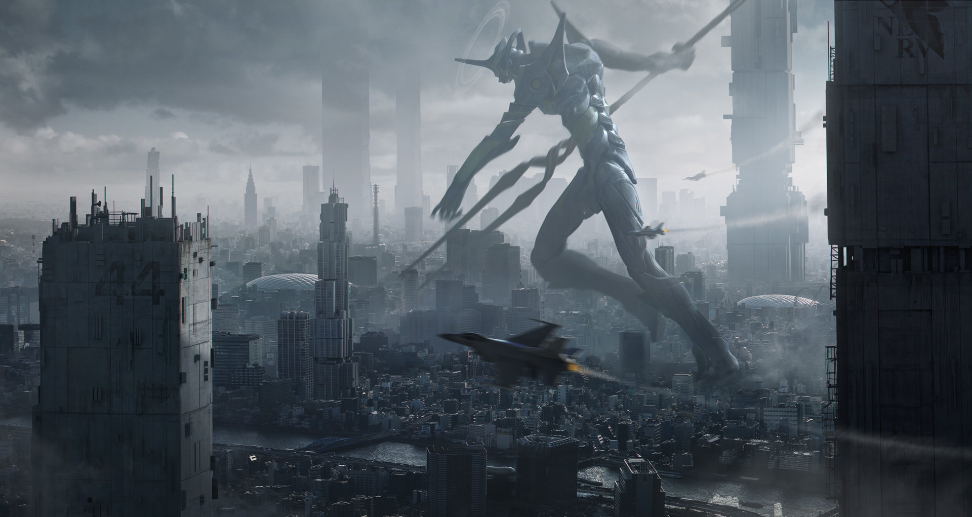 1920x1021 Artstation - Evangelion Painting