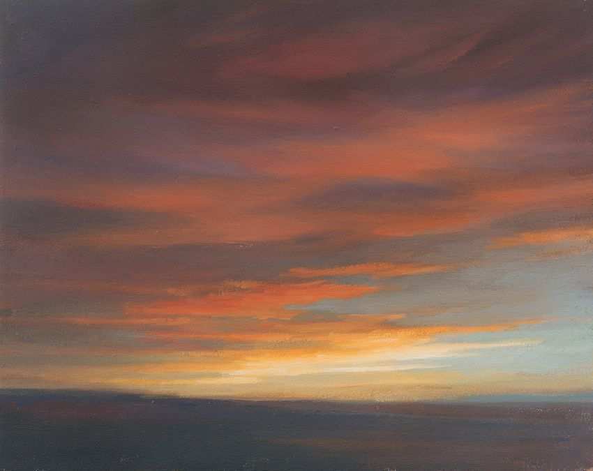 850x675 Sky Painting Inspirational Evening Sky Study 2 Painting Ideas - Evening Sky Painting