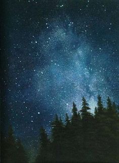 236x323 This Stunning Night Sky Scene, A Perfect Addition To A Bookshelf - Evening Sky Painting