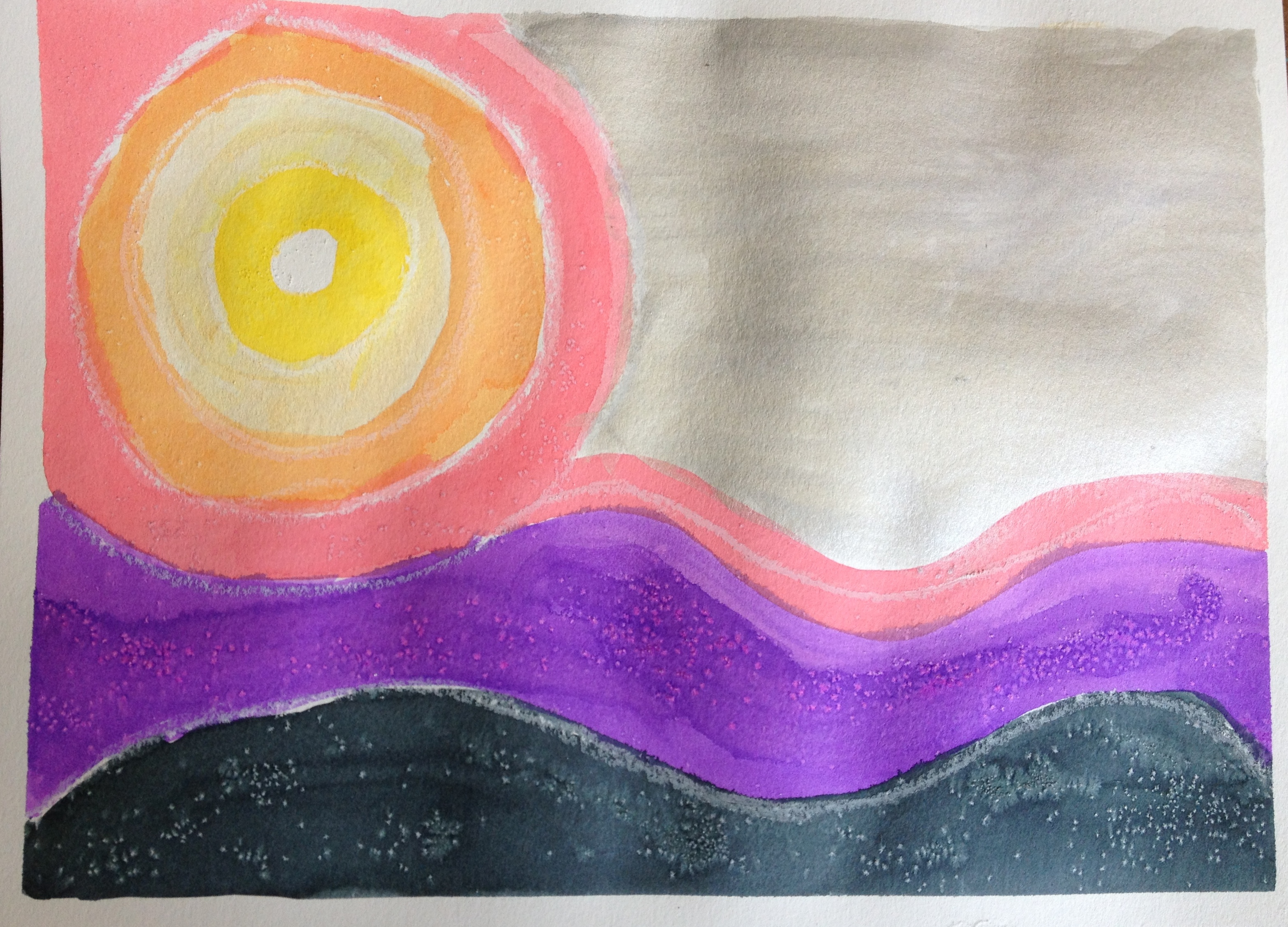 3131x2253 Georgia O'Keefe Evening Star Art In Action - Evening Star Painting