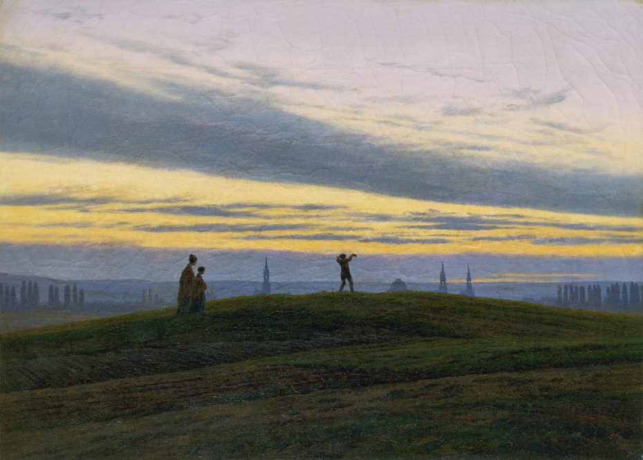 930x666 The Evening Star Caspar David Friedrich - Evening Star Painting