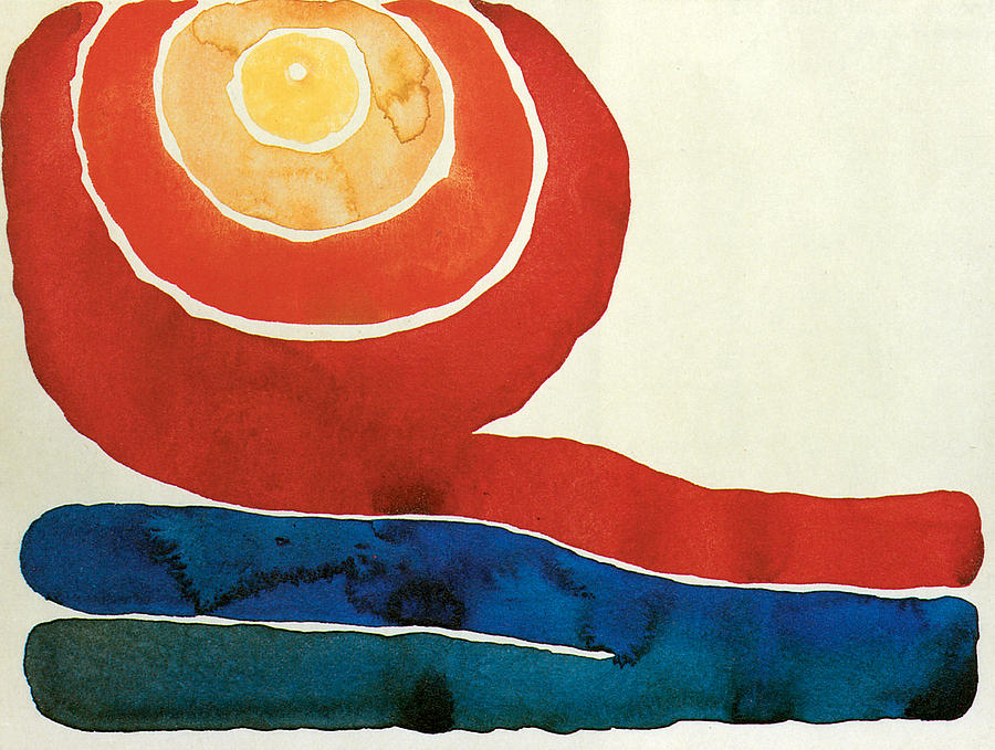 900x679 Evening Star Iii Painting By Georgia O'Keeffe - Evening Star Painting