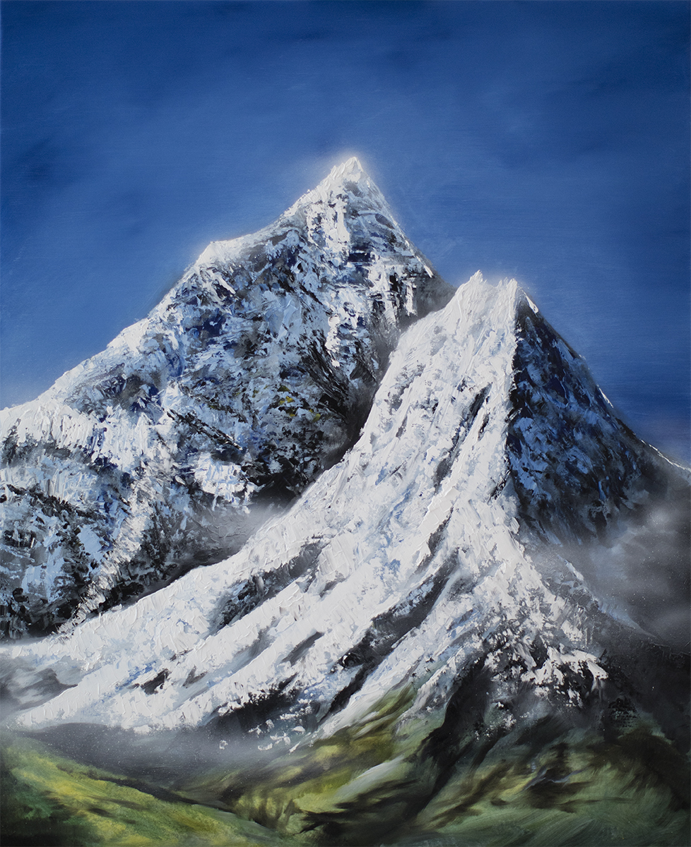 978x1200 Mount Everest. The Magic. Painting 40 X 30 Inches Reflections - Everest Painting