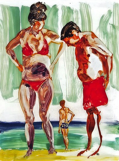 403x542 Eric Fischl Untitled Km Fine Arts - Everlast Painting