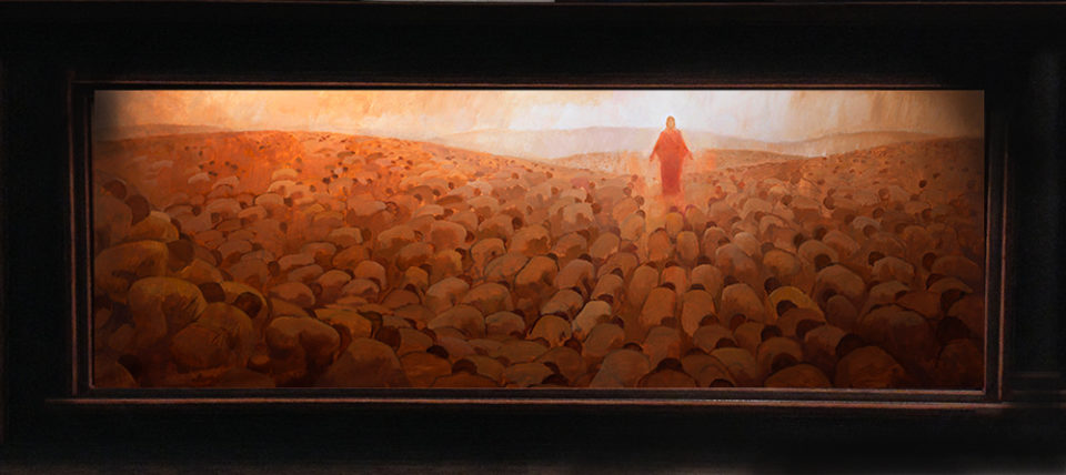 960x428 Every Knee Shall Bow By J Kirk Richards Jenedy Paige - Every Knee Shall Bow Painting