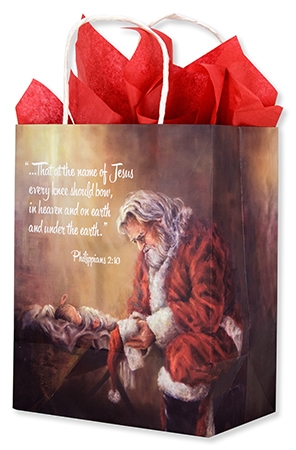 296x450 Santa Claus Every Knee Shall Bend - Every Knee Shall Bow Painting