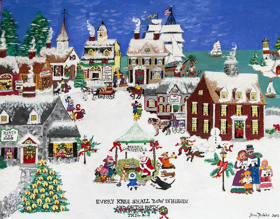 900x705 Every Knee Shall Bow Painting By Damaris Dobbs - Every Knee Shall Bow Painting