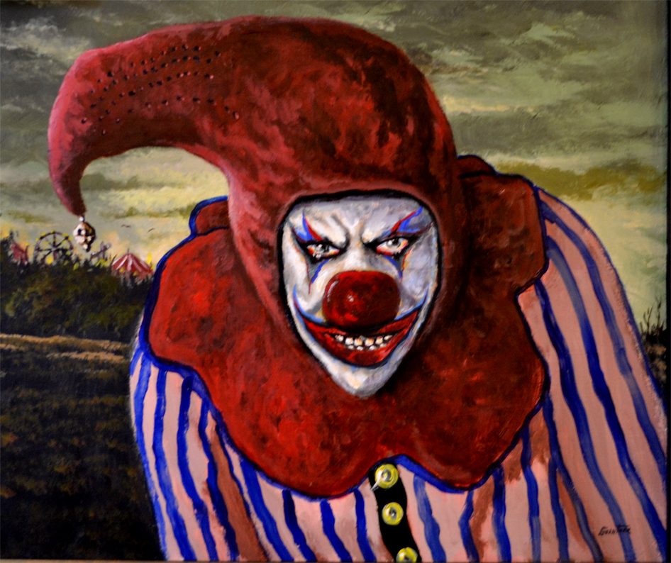 946x794 Scary Clown Painting, Just One Of 19 By Glenshaw Artist Jim - Evil Clown Painting