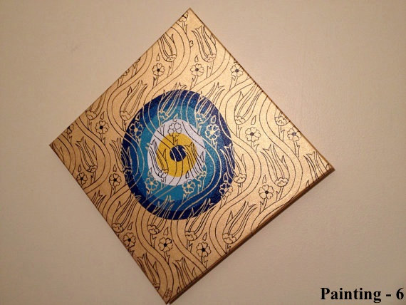 570x428 Items Similar To Turkish Evil Eye Painting On Etsy - Evil Eye Painting