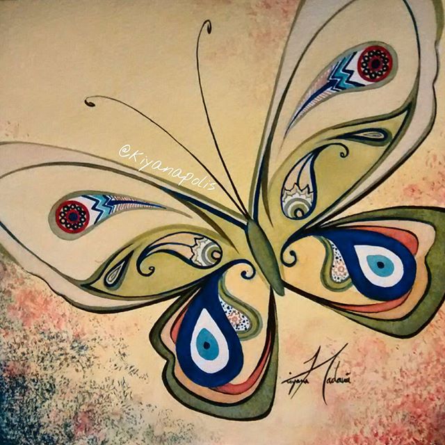 640x640 Evil Eye Painting Abstract Kiyanapolis - Evil Eye Painting