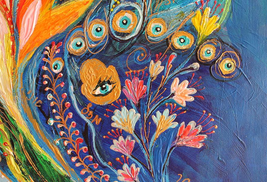900x612 Artwork Fragment 79 Painting By Elena Kotliarker - Evil Eye Painting
