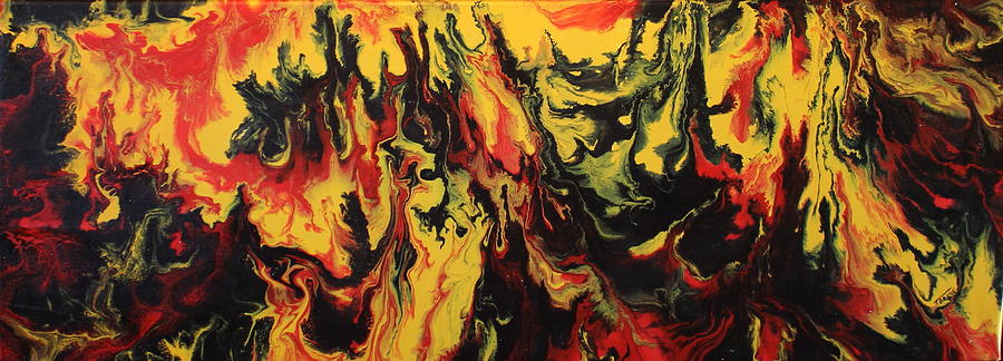 900x324 Inner Evil Painting By Tim Drane - Evil Painting