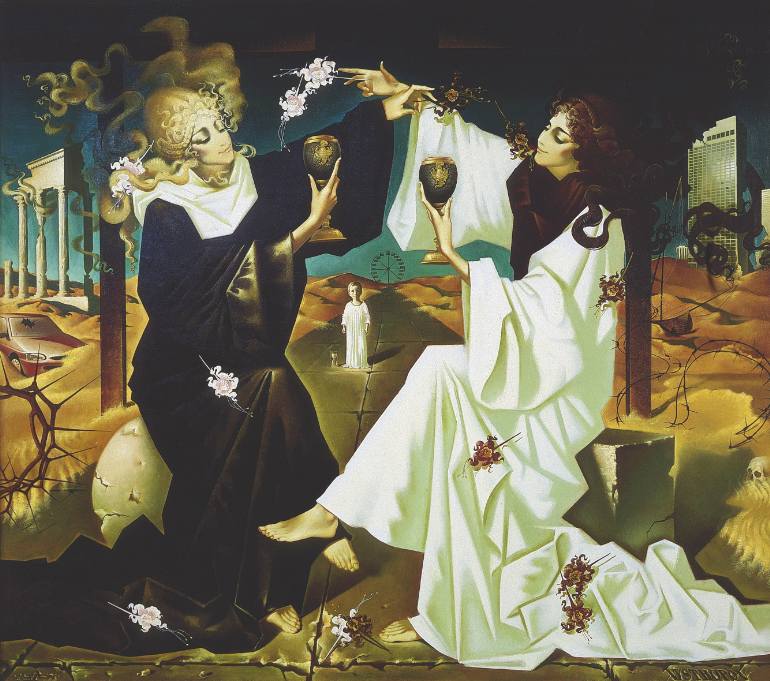 770x681 Saatchi Art Good And Evil Painting By Andrej Vystropov - Evil Painting