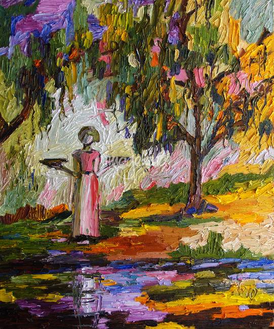 541x650 Summer In The Garden Of Good And Evil Oil Painting By Ginette Callaway - Evil Painting