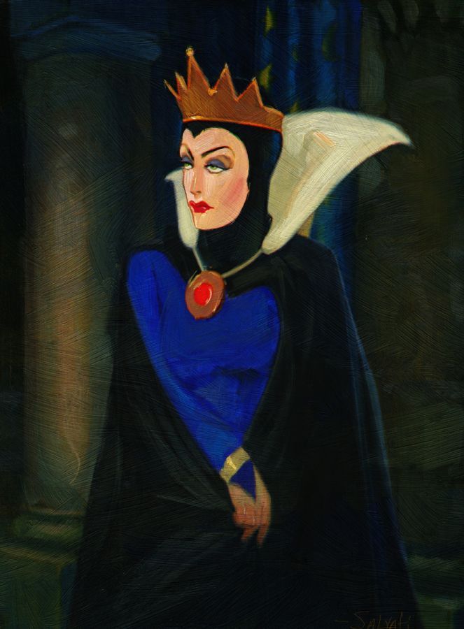 663x900 Evil Queen By Jim Salvati Disney Fine Art Disney's Snow White - Evil Queen Painting