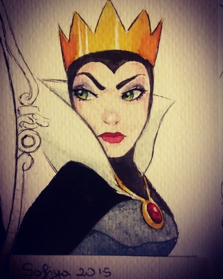 Evil Queen Painting at PaintingValley.com | Explore collection of Evil ...