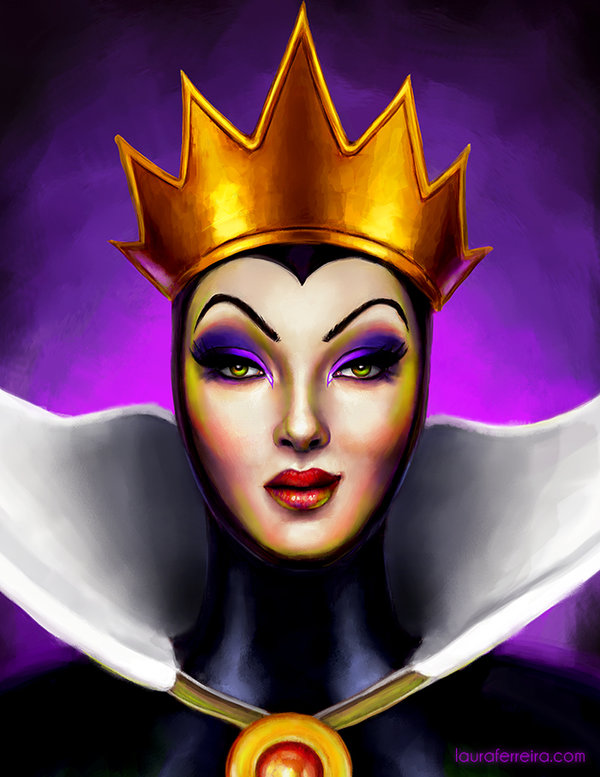 600x777 Disney Evil Queen By Laura Ferreira - Evil Queen Painting