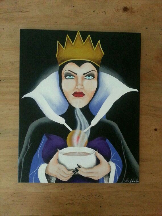 570x760 Evil Queen Coffee Time Evil Queens, Paintings - Evil Queen Painting
