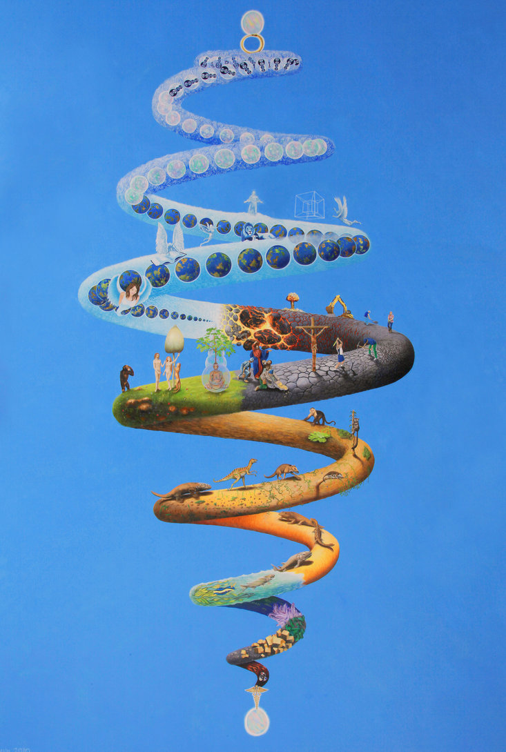 733x1090 Evolution By Adriansalamandre - Evolution Painting