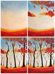 236x314 Evolution Of Colors Of Autumn Painted @ Painting With A Twist - Evolution Painting