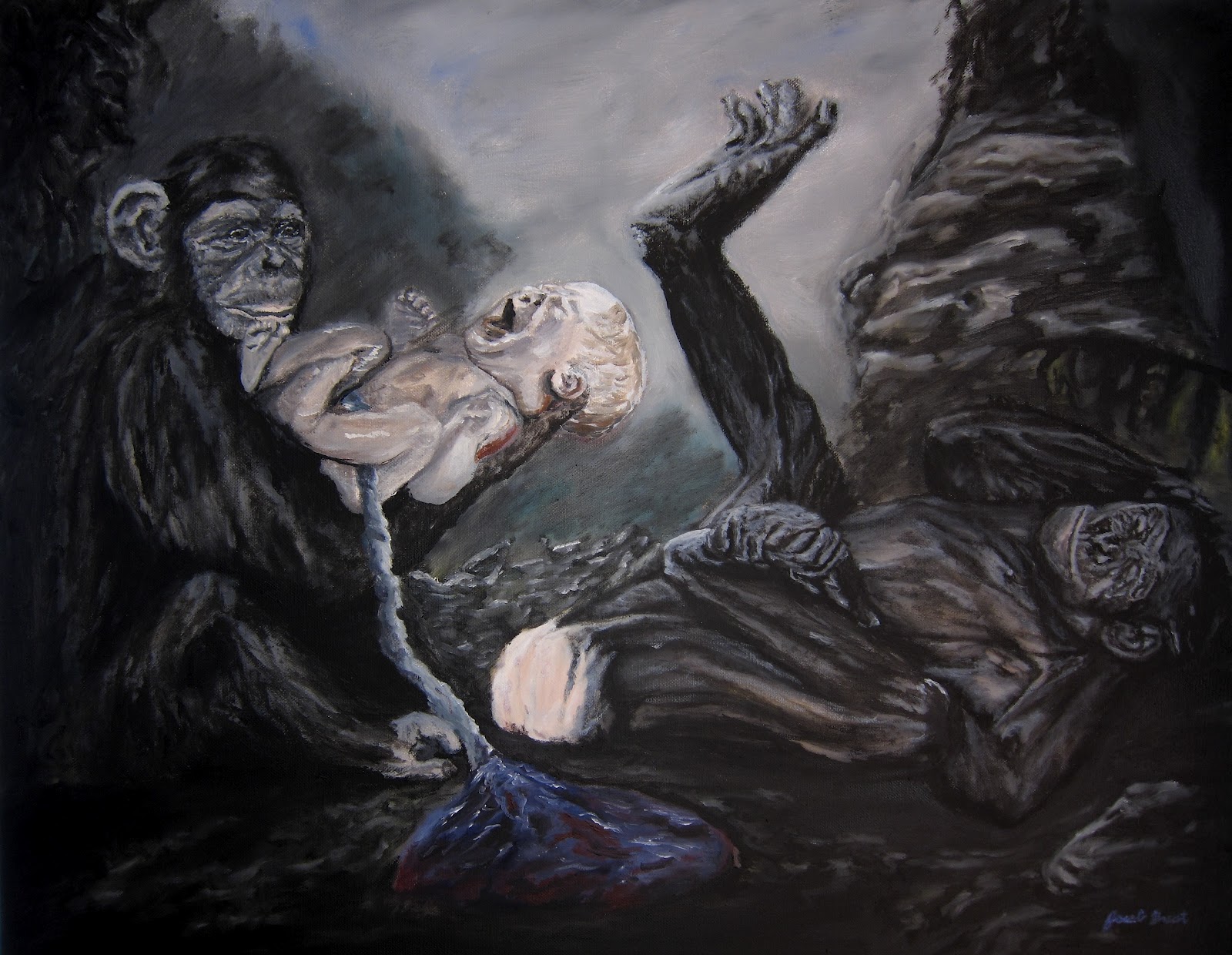 1600x1240 Jacob Brest Paintings Evolution - Evolution Painting