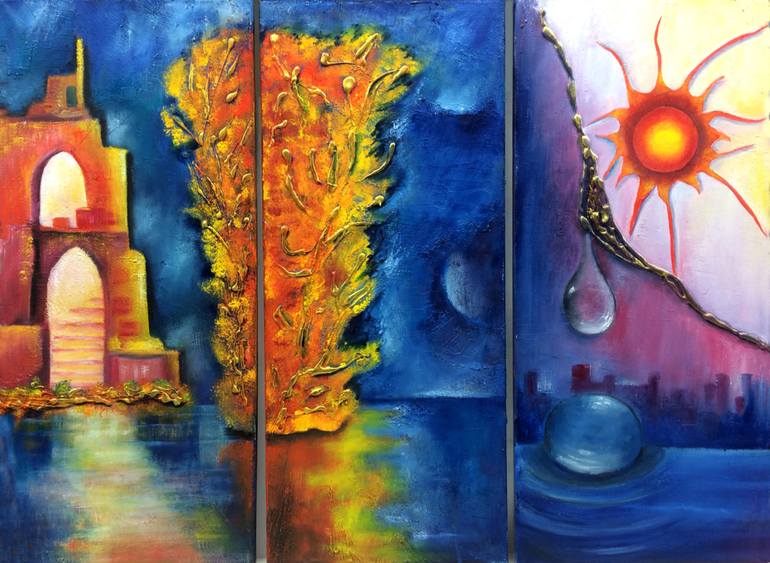 770x563 Saatchi Art Evolution Painting By Lydia Harmata - Evolution Painting