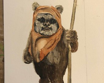 340x270 Ewok Painting Etsy - Ewok Painting